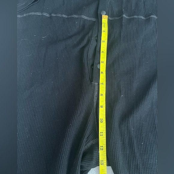 [L]Carhartt Black Men’ Waffle Knit Jumpsuit Base Layer NWOT - Picture 8 of 11